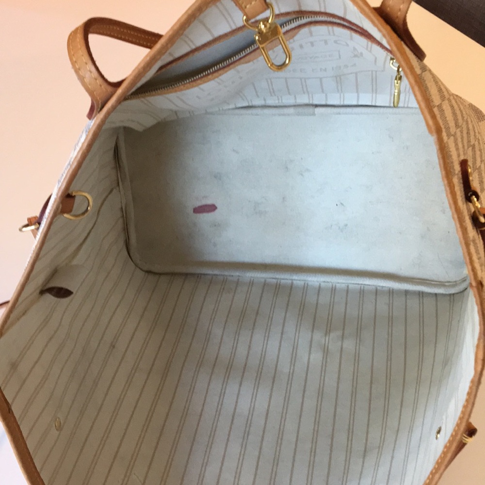 Authentic Louis Vuitton Neverfull Damier Azur Tote - Picture 5 of 8